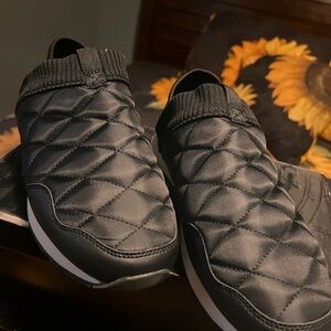 Black Quilted Slip-On women’s Shoes